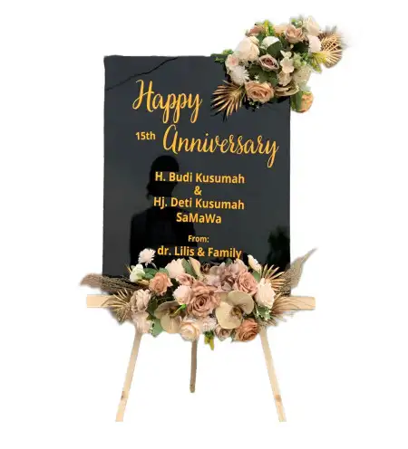Papan Bunga Akrilik Wedding Organizer Jakarta